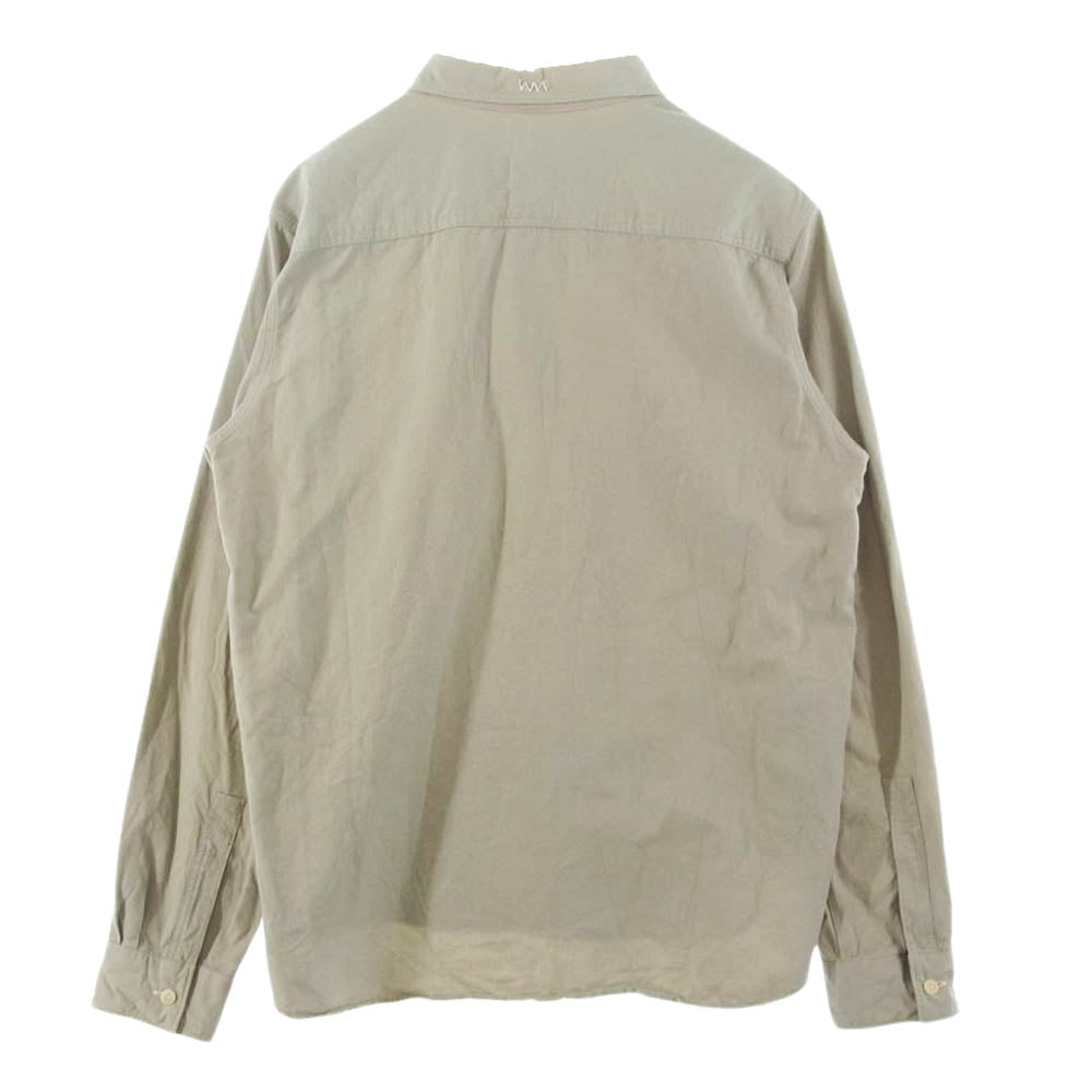 VISVIM ビズビム 0118105011004 18SS 1910 SHIRT 長袖 刺繍 シャツ グレー系 1【中古】