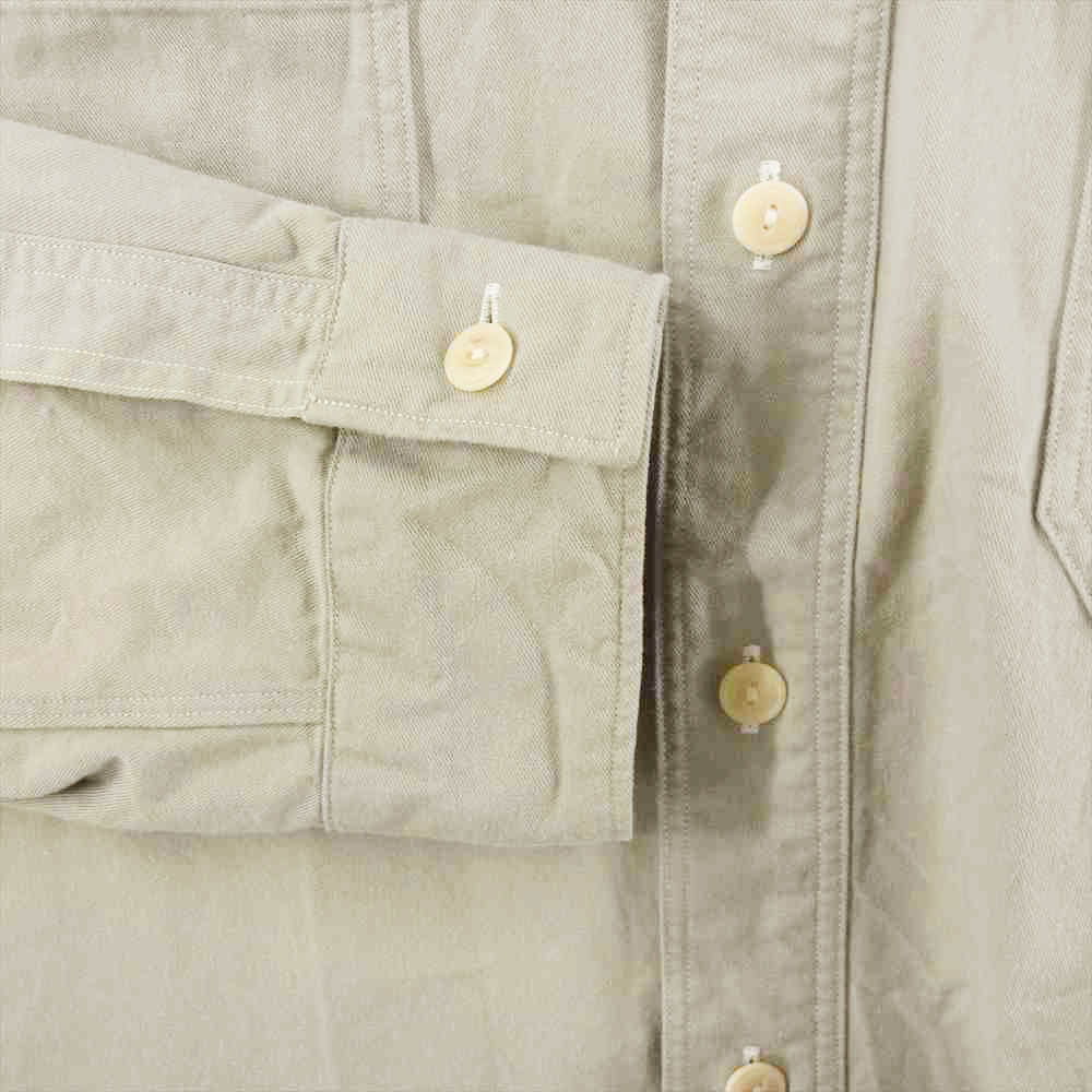 VISVIM ビズビム 0118105011004 18SS 1910 SHIRT 長袖 刺繍 シャツ グレー系 1【中古】