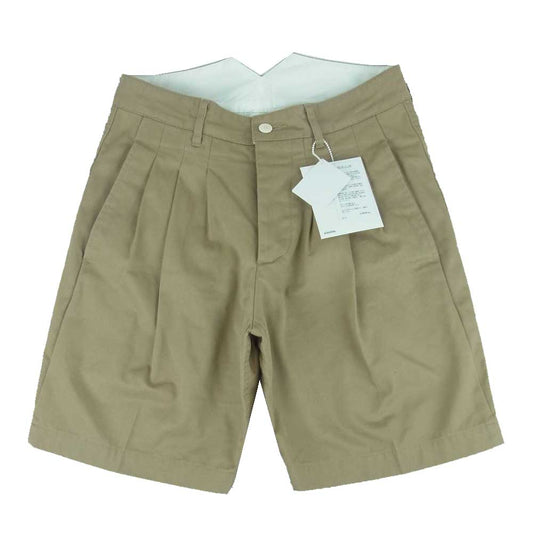 VISVIM ビズビム 0119105008005 19SS HAKAMA SHORTS 袴 ハカマ ショーツ ハーフ ショート タック パンツ ベージュ系 1【中古】