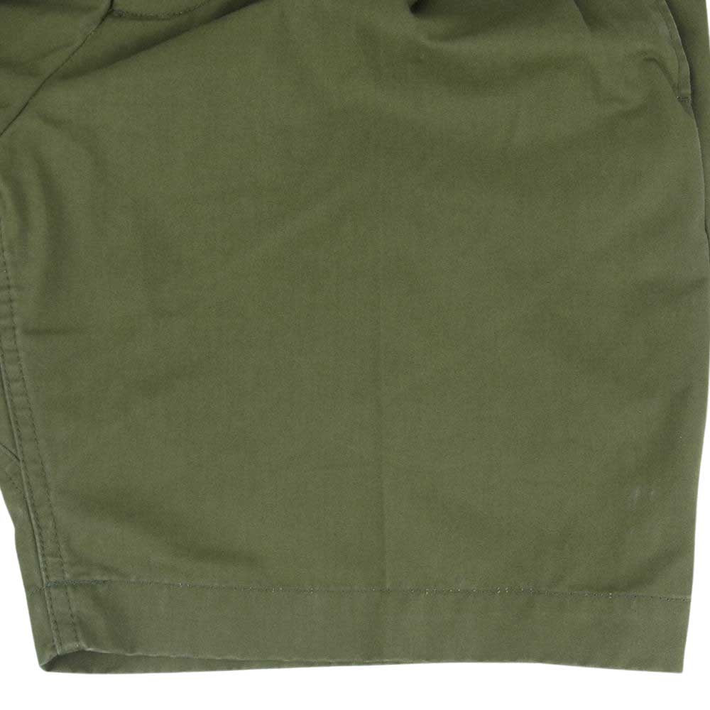 VISVIM ビズビム 19SS 0119105008005 HAKAMA SHORTS 袴 ハカマ ショーツ ハーフ タック ショート パンツ 日本製 カーキ系 1【中古】