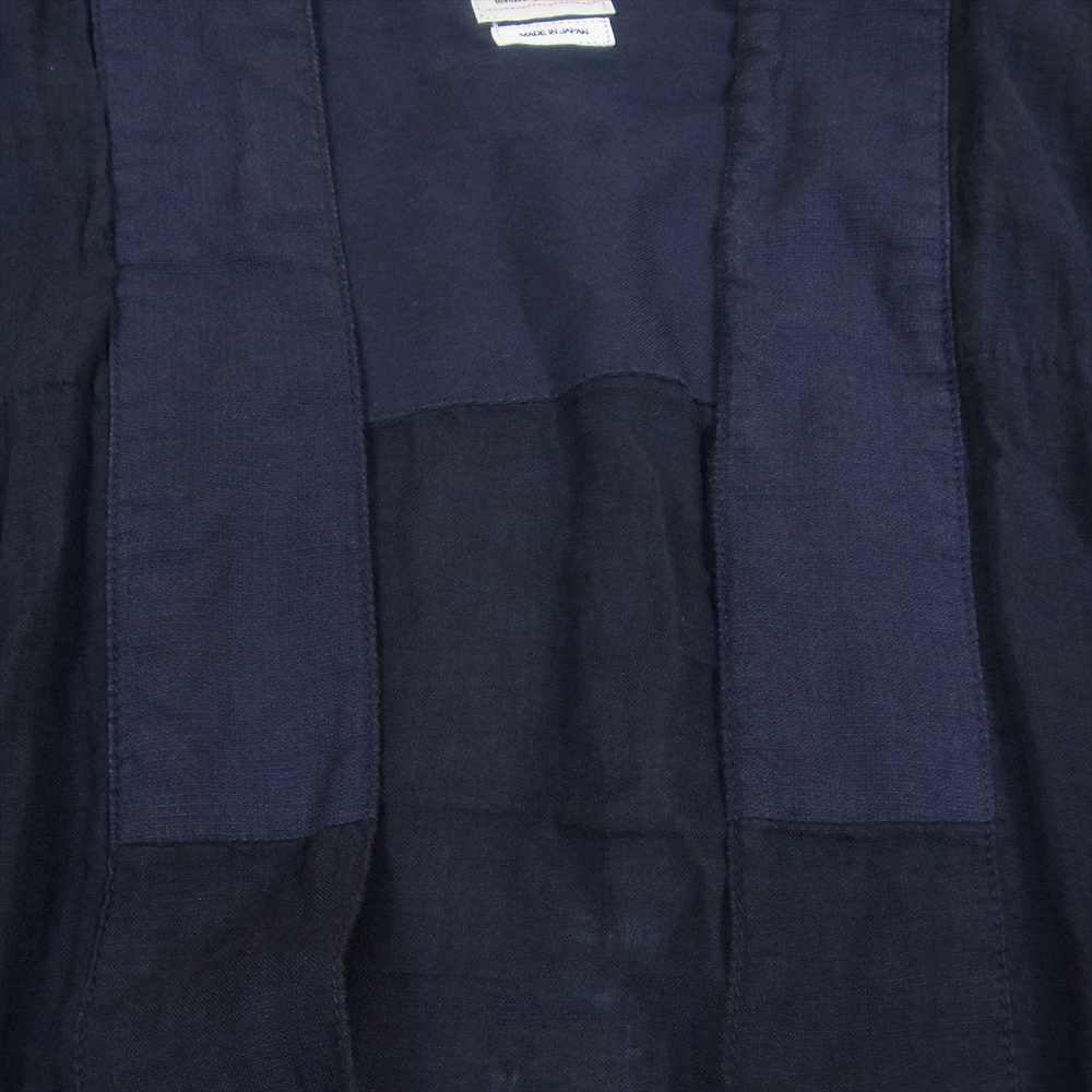 VISVIM ビズビム 0118105011016 18SS LHAMO SHIRT LINEN  リネン ラモ 羽織 シャツ ブラック系 ダークネイビー系【中古】