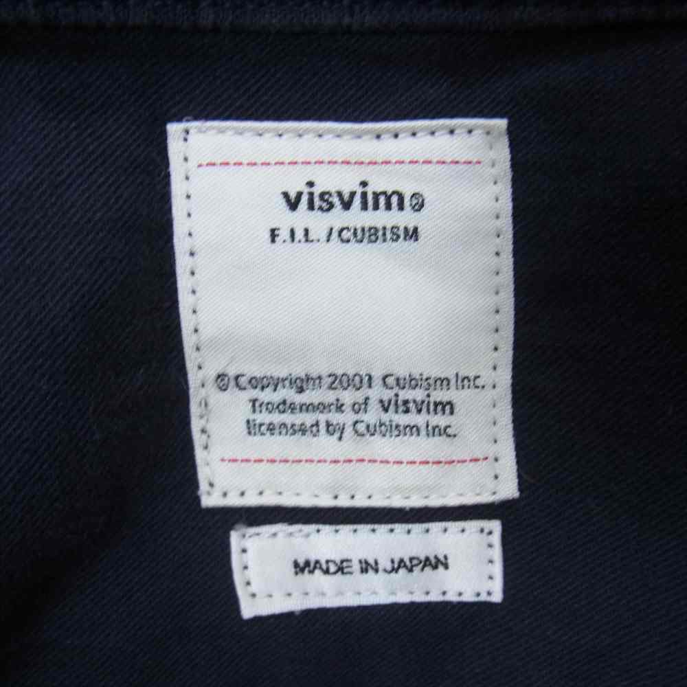 VISVIM ビズビム 0118105011016 18SS LHAMO SHIRT LINEN  リネン ラモ 羽織 シャツ ブラック系 ダークネイビー系【中古】