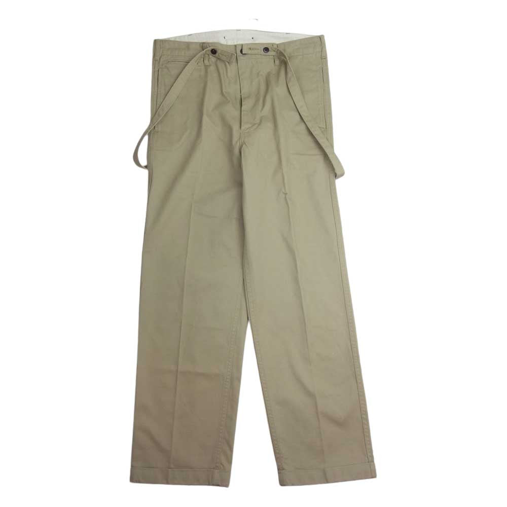 VISVIM ビズビム 0120205008003 20AW サスペンダー チノ ワイド パンツ ベージュ系 1【中古】