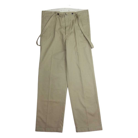 VISVIM ビズビム 0120205008003 20AW サスペンダー チノ ワイド パンツ ベージュ系 1【中古】