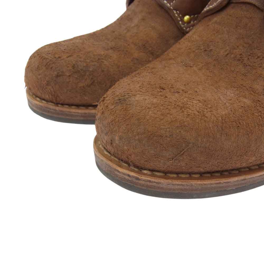 VISVIM ビズビム 0119402002002 BRIGADIER BOOTS-FOLK ブリガディア フォーク スエード レザー ブーツ ブラウン系 US09【中古】