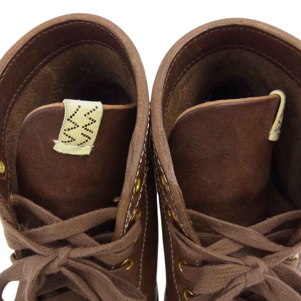 VISVIM ビズビム 0119402002002 BRIGADIER BOOTS-FOLK ブリガディア フォーク スエード レザー ブーツ ブラウン系 US09【中古】