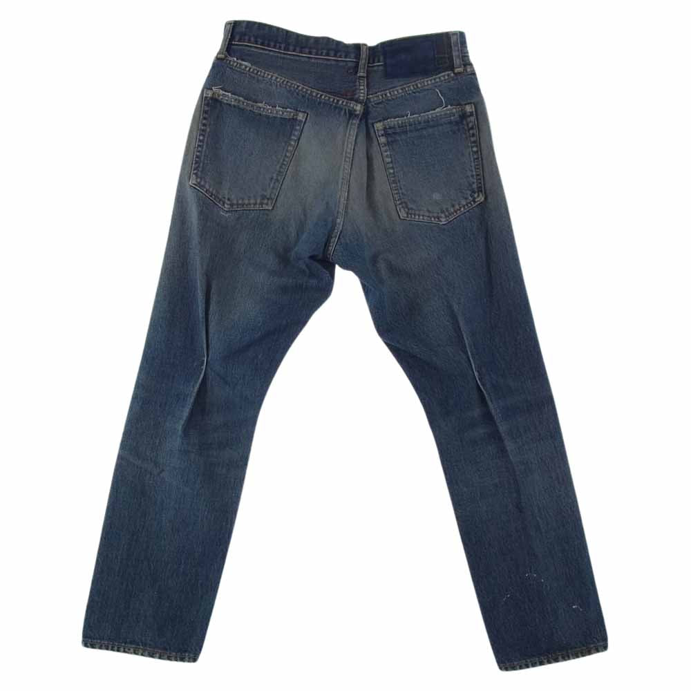 VISVIM ビズビム 0121105005024 21SS SS JOURNEYMAN PANTS TACKED DMGD-27 ジャーニーマン タックド ダメージ 加工 デニム パンツ インディゴブルー系 1【中古】