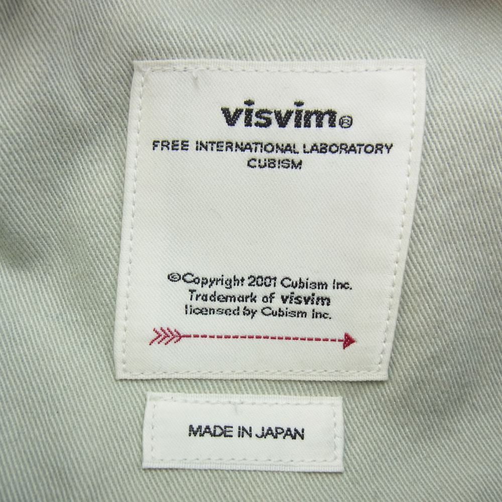 VISVIM ビズビム 0121105005024 21SS SS JOURNEYMAN PANTS TACKED DMGD-27 ジャーニーマン タックド ダメージ 加工 デニム パンツ インディゴブルー系 1【中古】