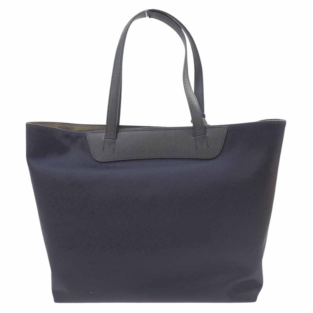 PELLE MORBIDA ペッレモルビダ pmo-ca113 Capitano キャピターノ パスケース&ホイッスル ビジネス トートバック ネイビー系【新古品】【未使用】【中古】