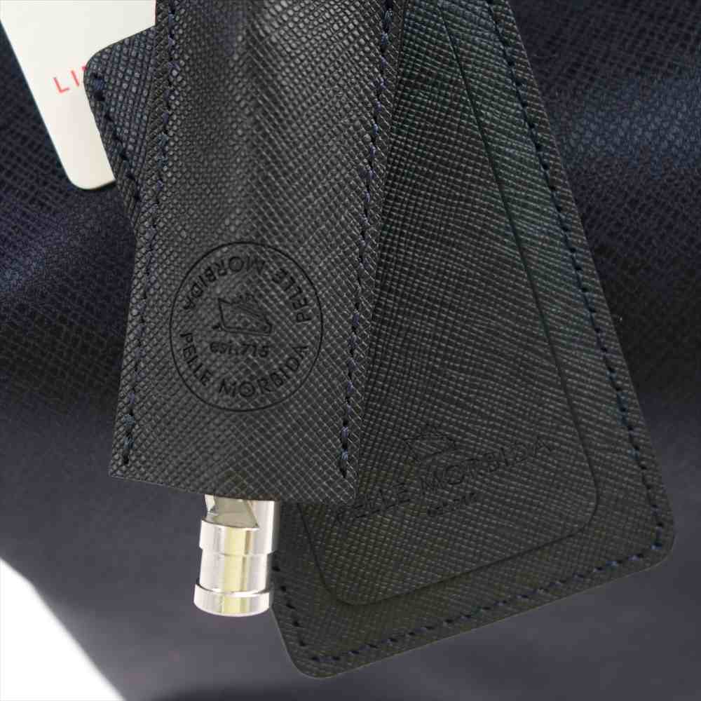 PELLE MORBIDA ペッレモルビダ pmo-ca113 Capitano キャピターノ パスケース&ホイッスル ビジネス トートバック ネイビー系【新古品】【未使用】【中古】