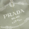 PRADA プラダ ミニ カナパ キャンバス トートバッグ グレー系【中古】