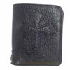 CHROME HEARTS クロムハーツ（原本無） ディジャコモ クロスパッチ レザーウォレット 二つ折り財布 ブラック系【中古】