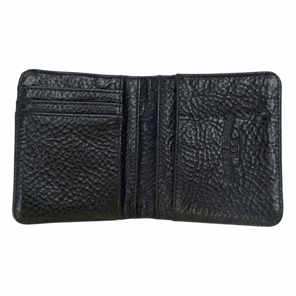 CHROME HEARTS クロムハーツ（原本無） ディジャコモ クロスパッチ レザーウォレット 二つ折り財布 ブラック系【中古】