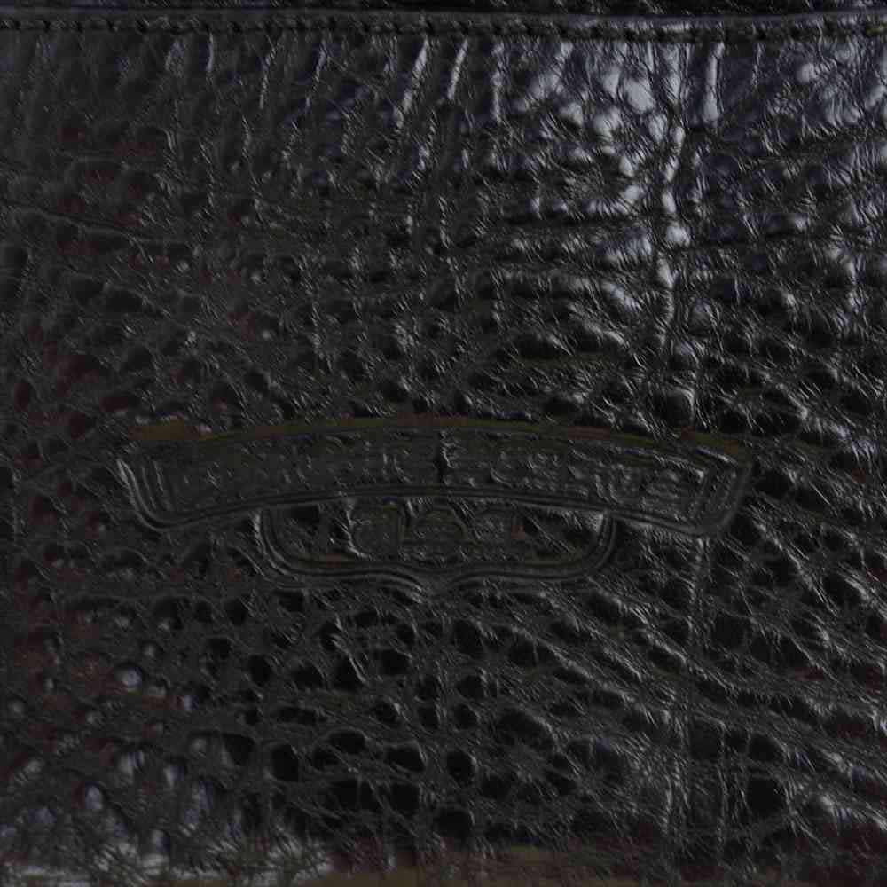 CHROME HEARTS クロムハーツ（原本無） ディジャコモ クロスパッチ レザーウォレット 二つ折り財布 ブラック系【中古】