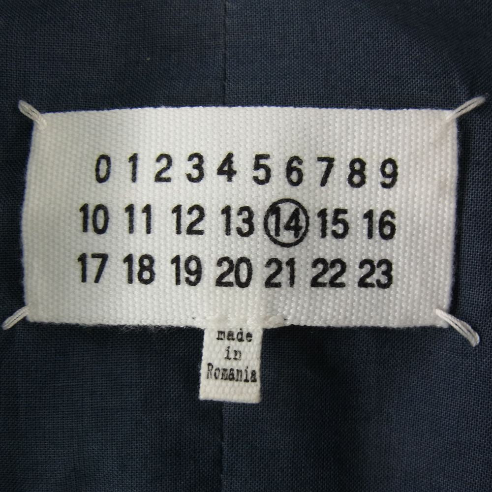 MARTIN MARGIELA マルタンマルジェラ 14SS S50AM0201 SX8208 ハの字ライダース 5zipライダース シープレザー ライダース ダークグリーン ダークグリーン 46【中古】