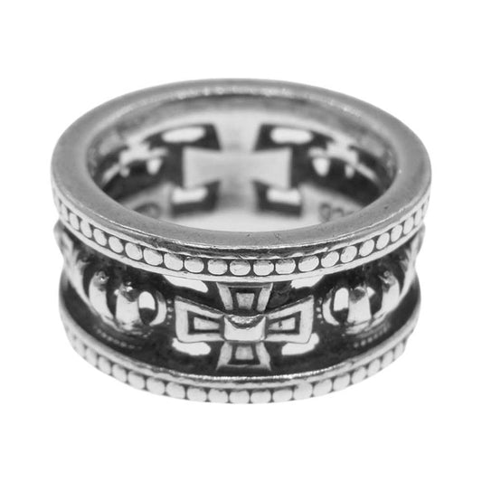 Justin Davis ジャスティンデイビス MEDIEVAL WEDDING BAND メディバル ウェディングバンド リング シルバー系 16号【中古】