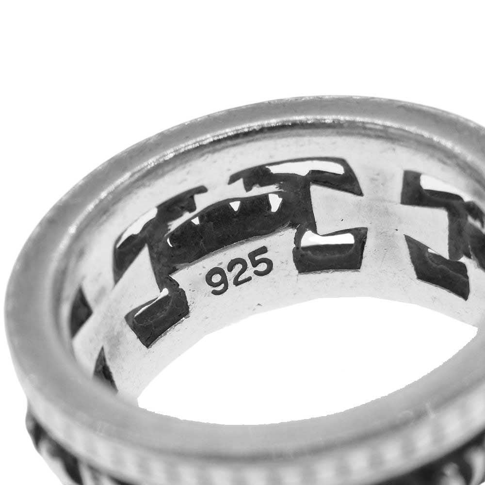 Justin Davis ジャスティンデイビス MEDIEVAL WEDDING BAND メディバル ウェディングバンド リング シルバー系 16号【中古】