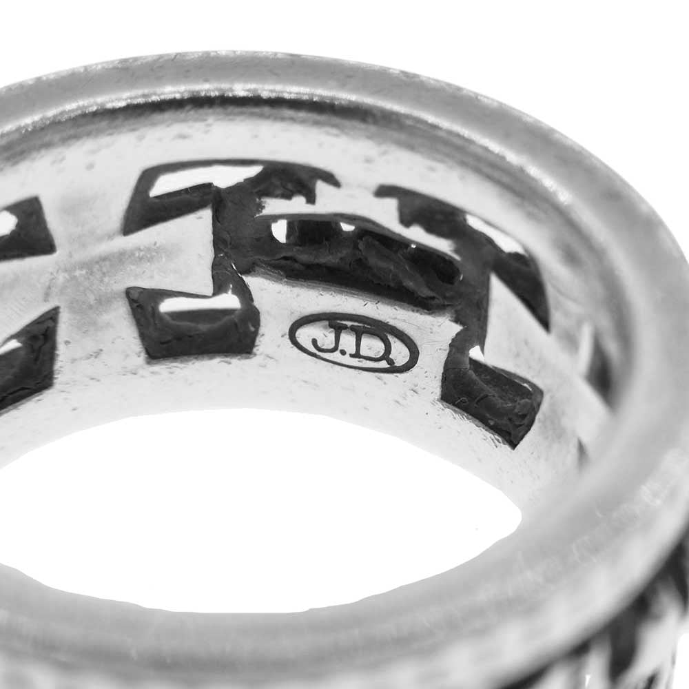 Justin Davis ジャスティンデイビス MEDIEVAL WEDDING BAND メディバル ウェディングバンド リング シルバー系 16号【中古】