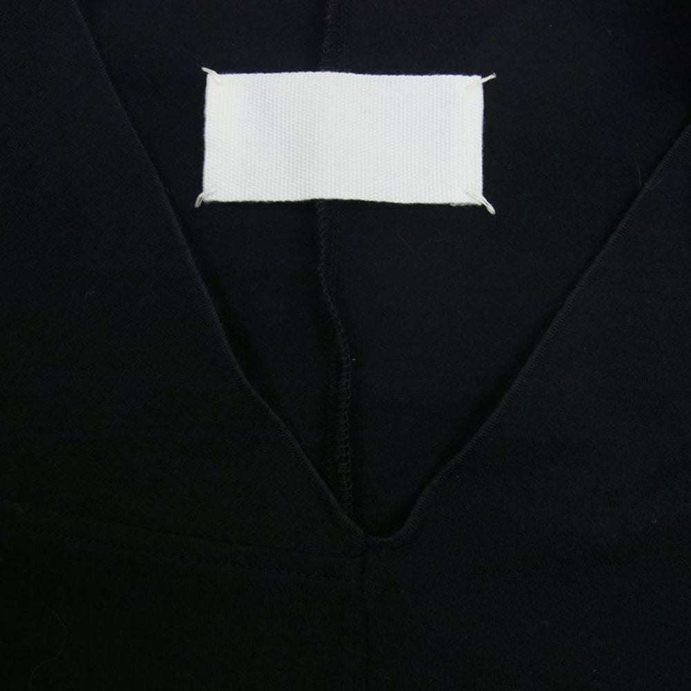 MAISON MARTIN MARGIELA メゾンマルタンマルジェラ 0番 レディースコレクションライン ここのえタグ 4ステッチ アシンメトリー カットソー ブラック系 S【中古】