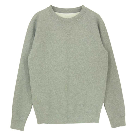 MAISON MARGIELA メゾンマルジェラ 21AW S51GU0111 マルジェラジャパンタグ 4ステッチ 前Vガゼット クルーネック スウェット トレーナー グレー系 XS【中古】