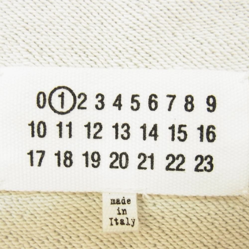 MAISON MARGIELA メゾンマルジェラ 21AW S51GU0111 マルジェラジャパンタグ 4ステッチ 前Vガゼット クルーネック スウェット トレーナー グレー系 XS【中古】