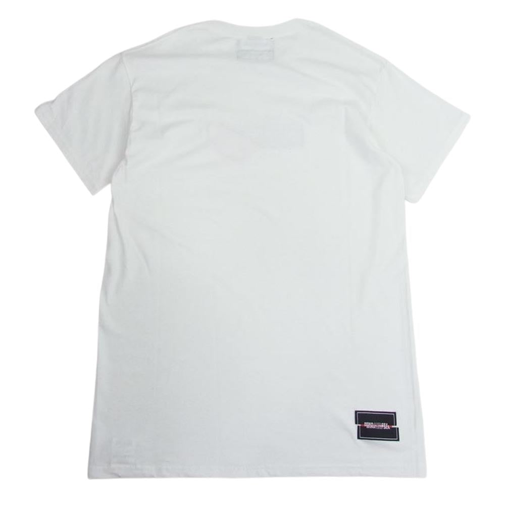 WIND AND SEA ウィンダンシー WDS-XXX-SP-09 × GOD SELECTION XXX ゴッドセレクション S/S T-Shirt ロゴ 刺繍 半袖 Tシャツ ホワイト系 S【美品】【中古】
