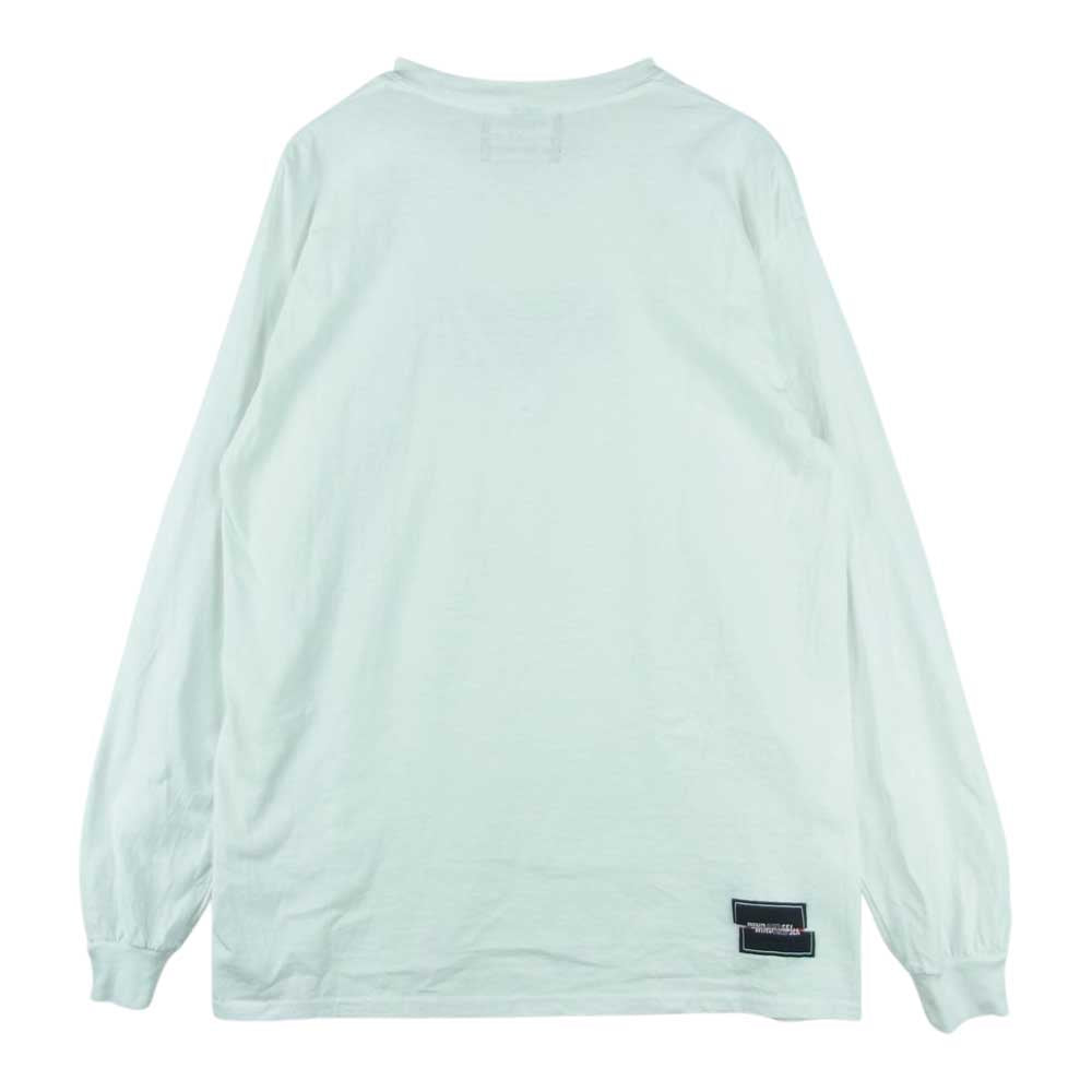 WIND AND SEA ウィンダンシー WDS-XXX-SP-08 GOD SELECTION XXX ゴッドセレクション L/S T-Shirt ロゴ 刺繍 長袖 Tシャツ ホワイト系 M【中古】