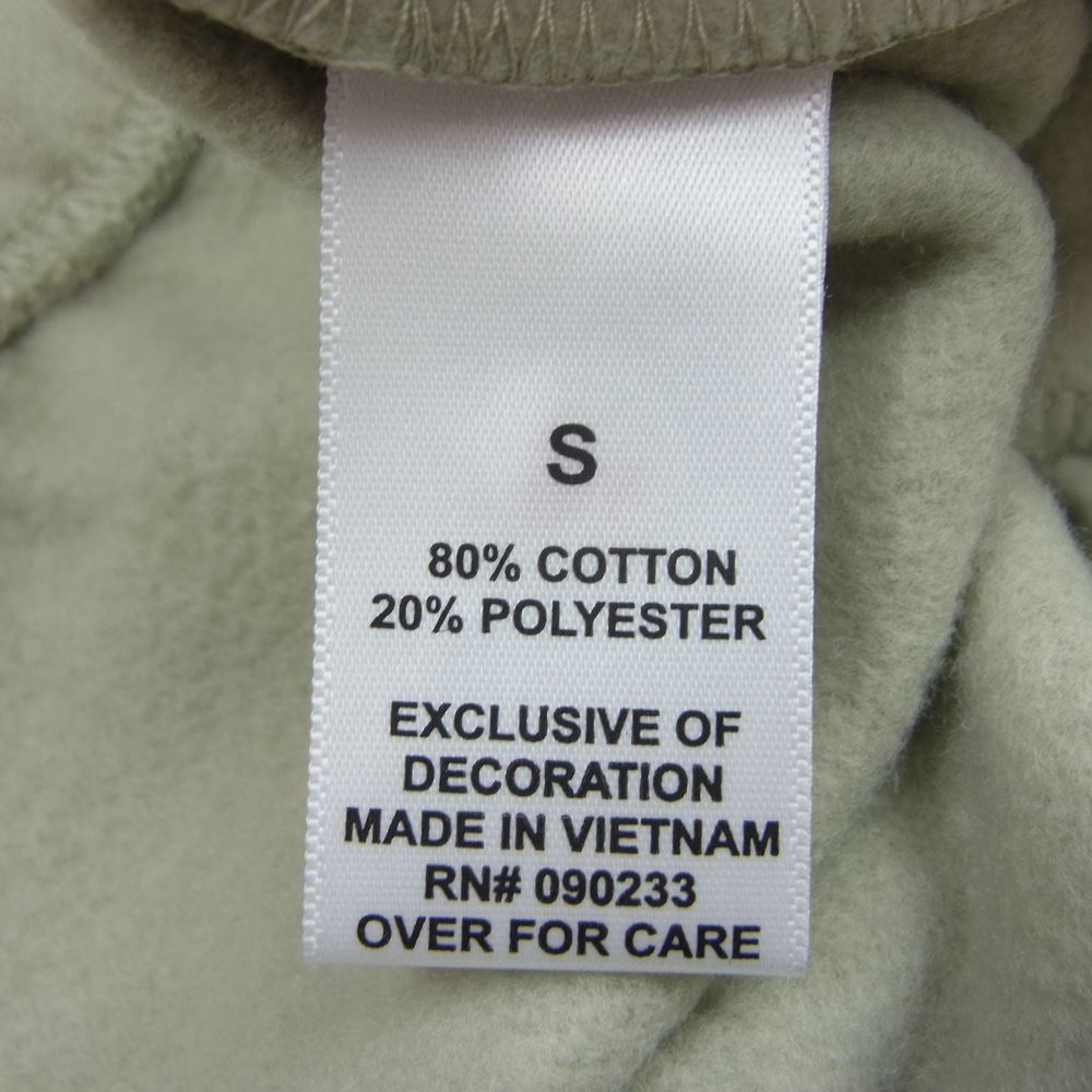 FEAR OF GOD フィアオブゴッド ESSENTIALS エッセンシャルズ ラバー ロゴ プリント スウェット ショーツ ハーフ パンツ カーキ系 S【中古】