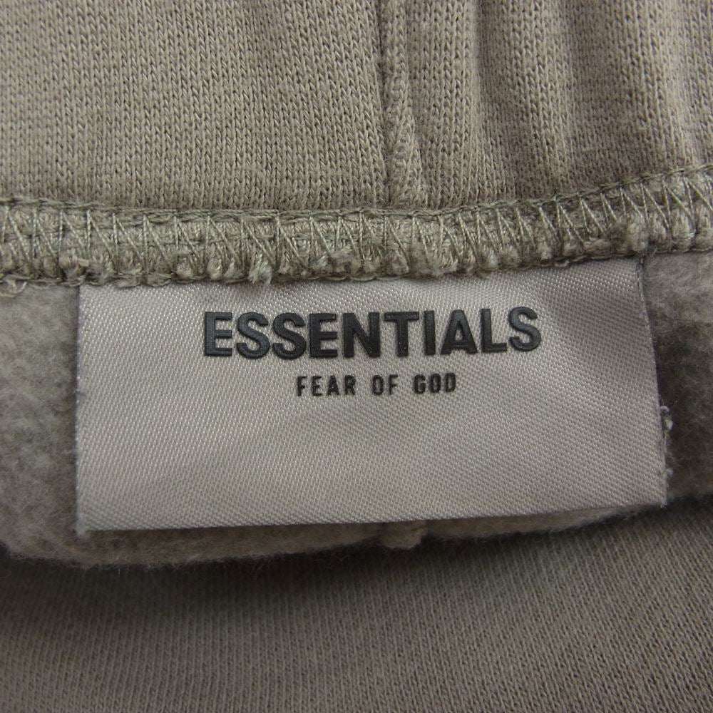 FEAR OF GOD フィアオブゴッド ESSENTIALS エッセンシャルズ ラバー ロゴ プリント スウェット パンツ ベージュ ベージュ系 S【中古】