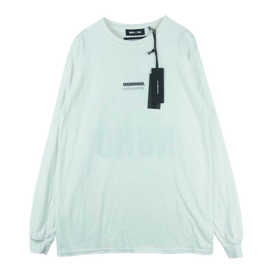 NEIGHBORHOOD ネイバーフッド 211ELWSN-LTM01S NHWDS-1/C-Tee LS バックプリント 長袖 Tシャツ ホワイト系 M【中古】