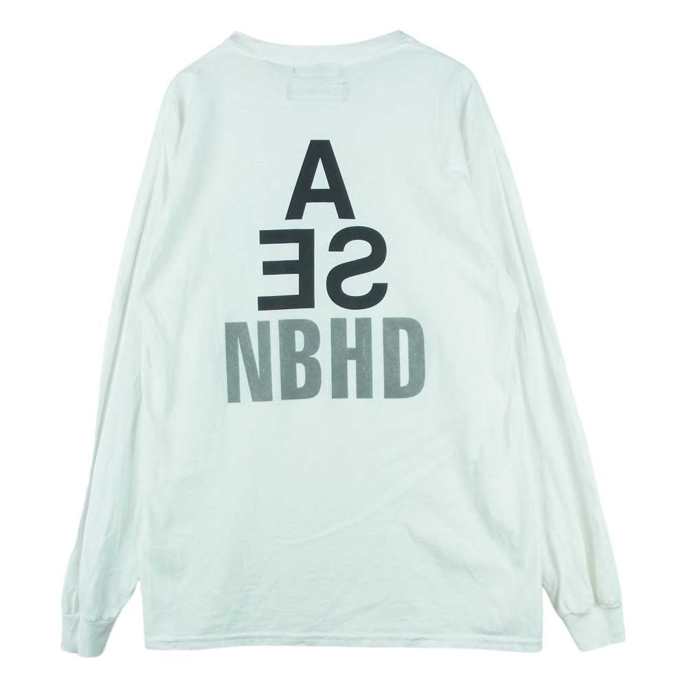 NEIGHBORHOOD ネイバーフッド 211ELWSN-LTM01S NHWDS-1/C-Tee LS バックプリント 長袖 Tシャツ ホワイト系 M【中古】