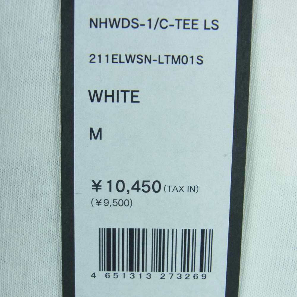 NEIGHBORHOOD ネイバーフッド 211ELWSN-LTM01S NHWDS-1/C-Tee LS バックプリント 長袖 Tシャツ ホワイト系 M【中古】