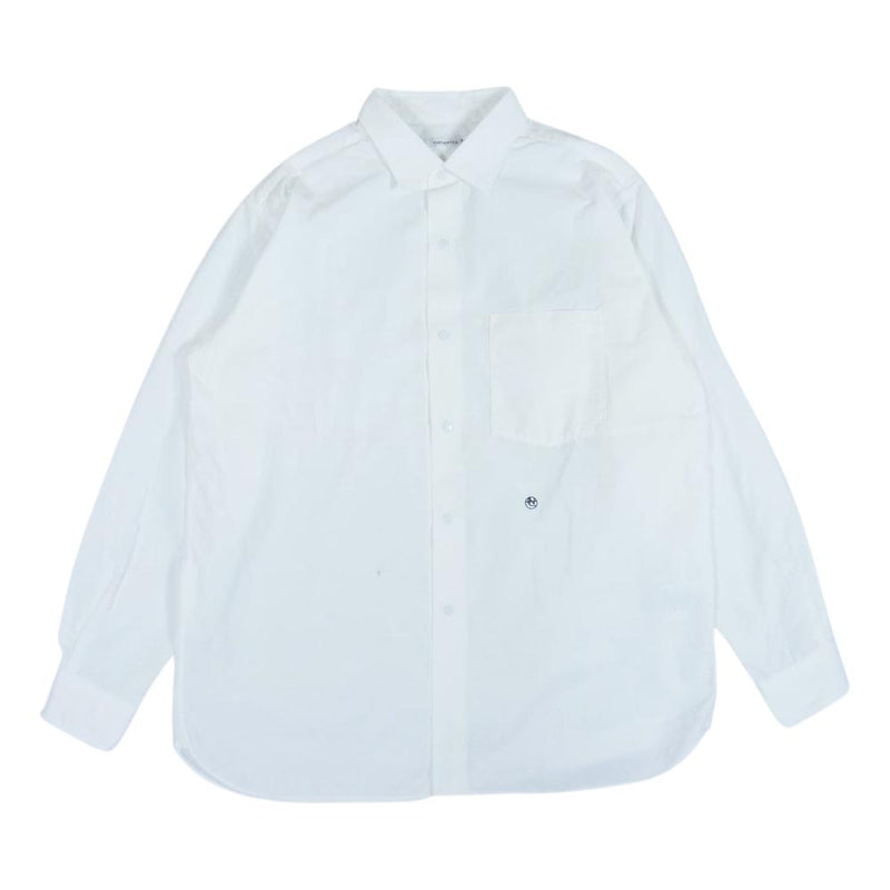 nanamica ナナミカ SUGS007  Regular Collar Wind Shirt レギュラー カラー ウィンド 長袖 シャツ ホワイト系 S【中古】