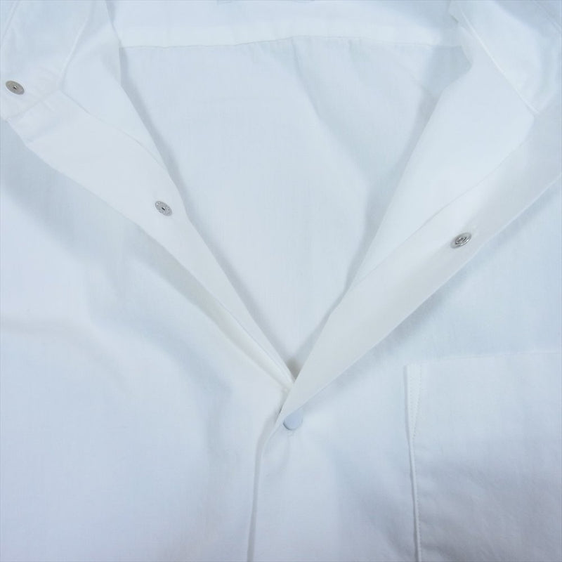 nanamica ナナミカ SUGS007  Regular Collar Wind Shirt レギュラー カラー ウィンド 長袖 シャツ ホワイト系 S【中古】
