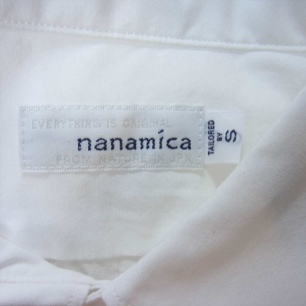 nanamica ナナミカ SUGS007  Regular Collar Wind Shirt レギュラー カラー ウィンド 長袖 シャツ ホワイト系 S【中古】