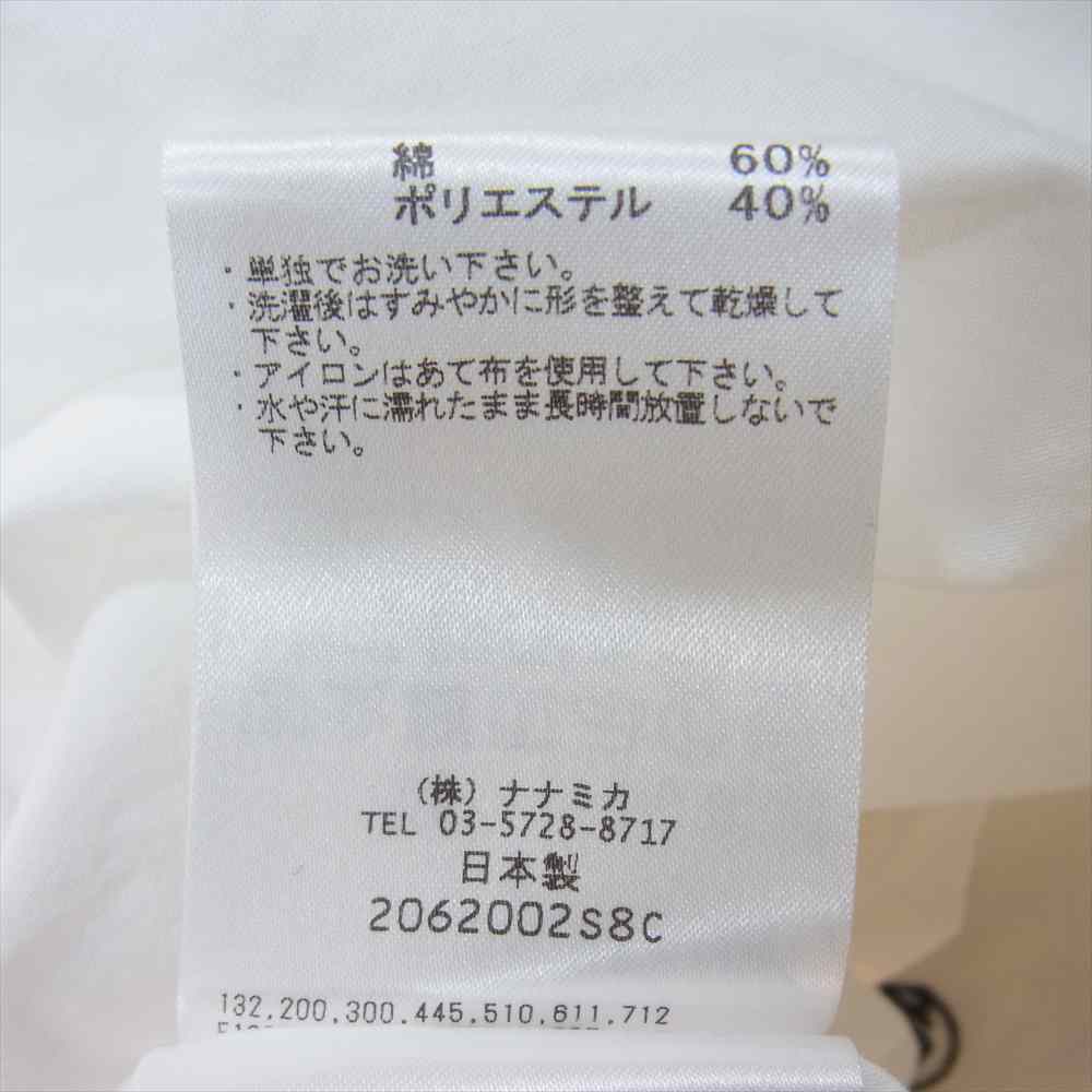 nanamica ナナミカ SUGS007  Regular Collar Wind Shirt レギュラー カラー ウィンド 長袖 シャツ ホワイト系 S【中古】