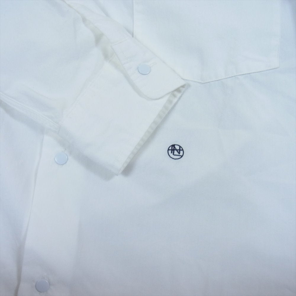 nanamica ナナミカ SUGS007  Regular Collar Wind Shirt レギュラー カラー ウィンド 長袖 シャツ ホワイト系 S【中古】