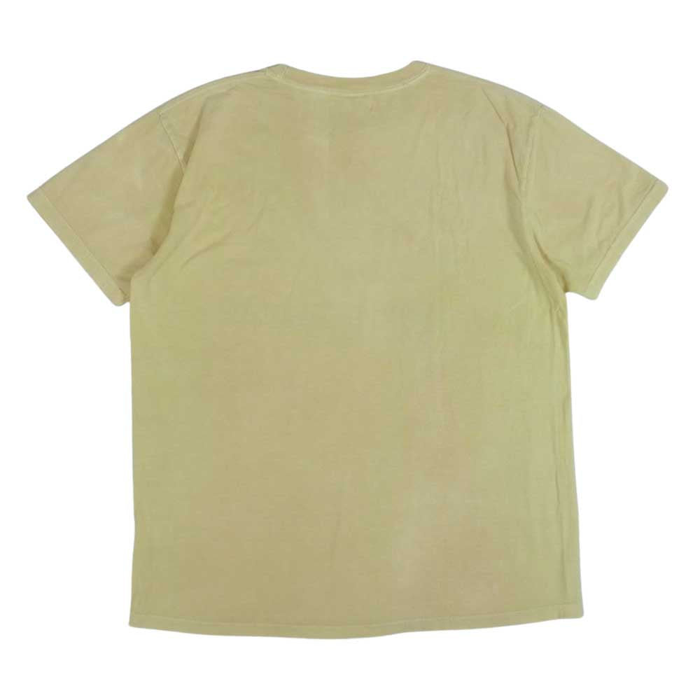 バウワウ THE UNIVERSITY OF GRAPEFRUITS プリント 半袖 Tシャツ イエロー系 レッド系 L【中古】