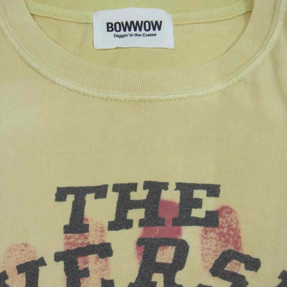 バウワウ THE UNIVERSITY OF GRAPEFRUITS プリント 半袖 Tシャツ イエロー系 レッド系 L【中古】