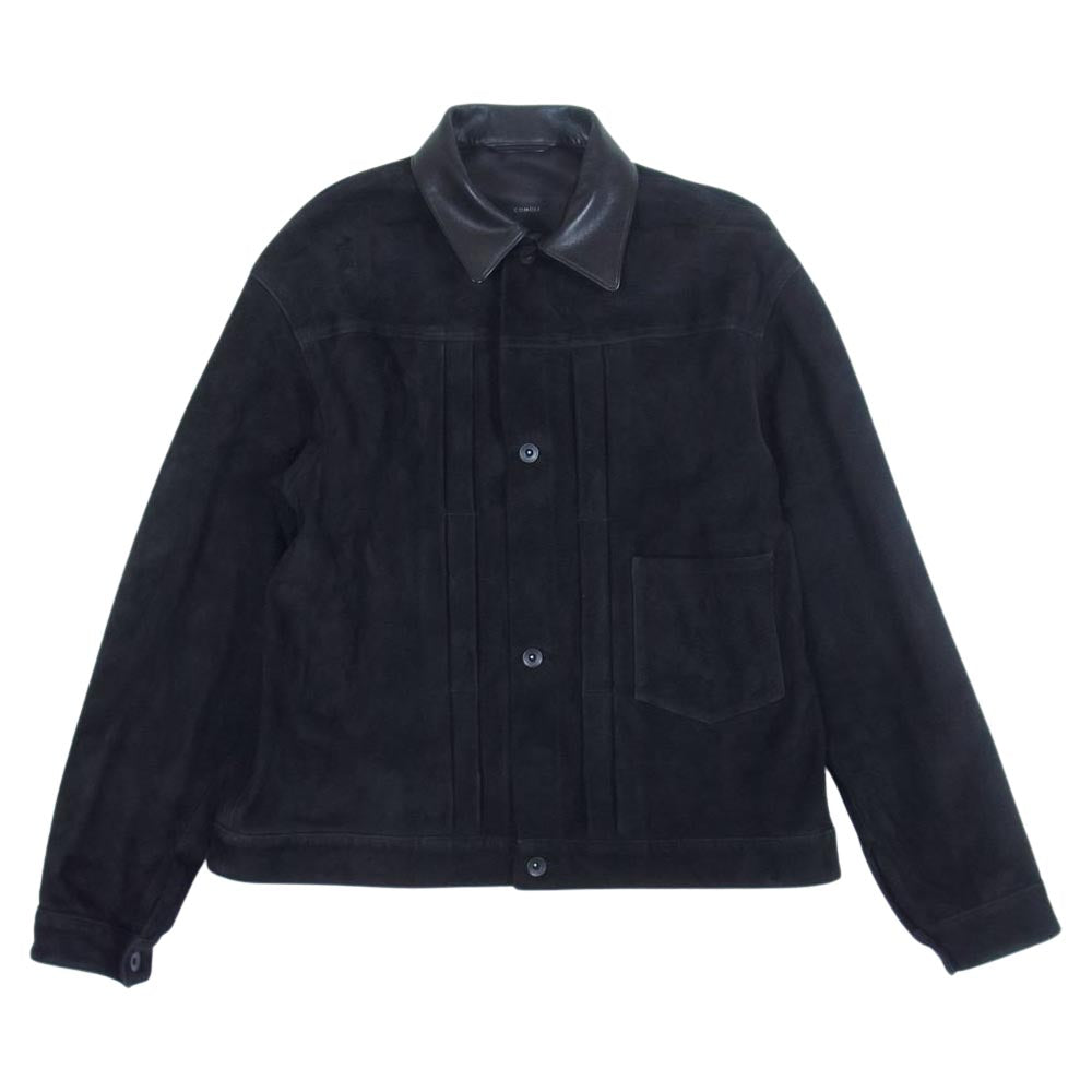 COMOLI コモリ 18SS M01-01003 TYPE-1st シープスキン スエード レザー ジャケット ブラック系【中古】