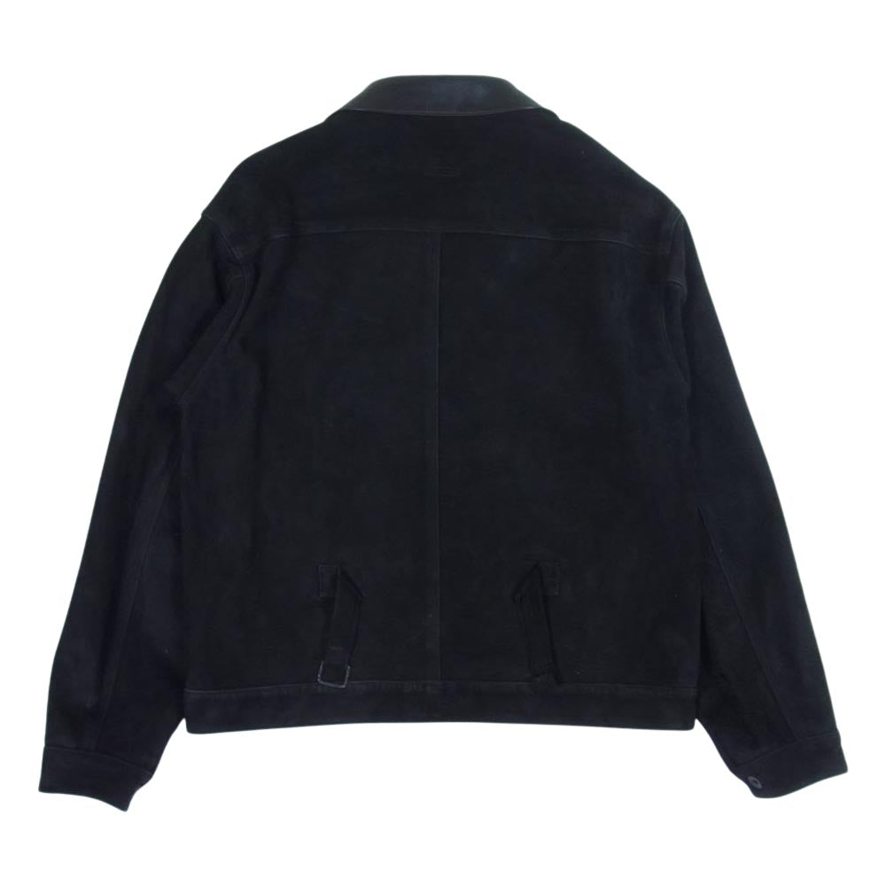COMOLI コモリ 18SS M01-01003 TYPE-1st シープスキン スエード レザー ジャケット ブラック系【中古】