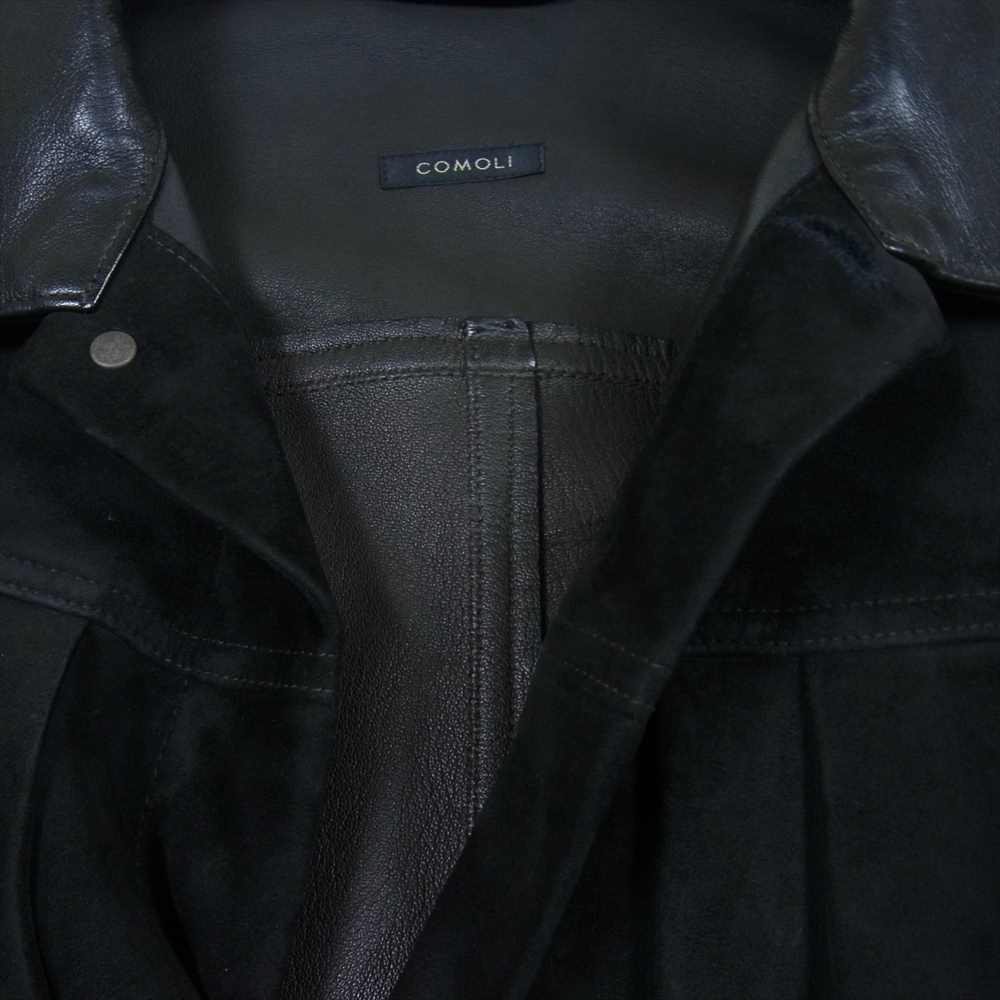 COMOLI コモリ 18SS M01-01003 TYPE-1st シープスキン スエード レザー ジャケット ブラック系【中古】