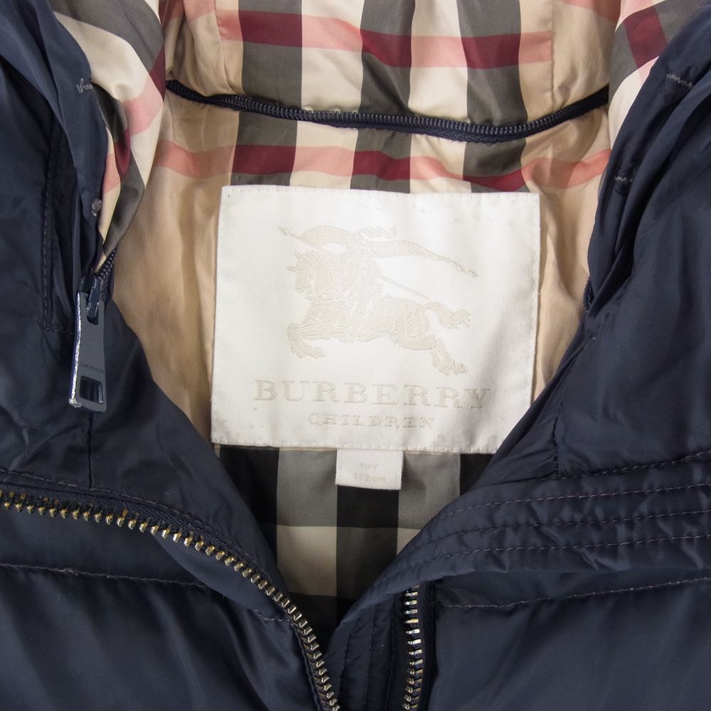 BURBERRY バーバリー ダウンジャケット ネイビー系 12Y 152cm【中古】