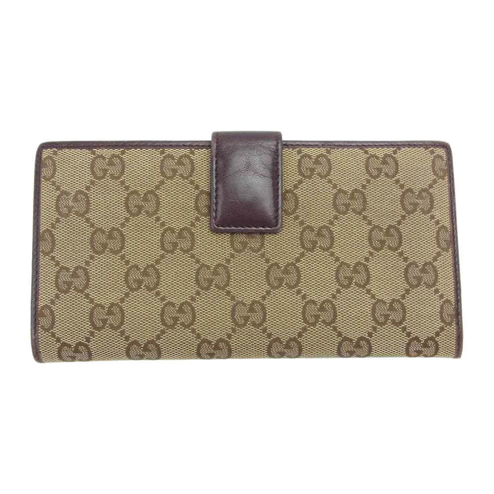 GUCCI グッチ 245723 GGキャンバス ラブリーハート ロングウォレット 長財布 ライトブラウン系【中古】