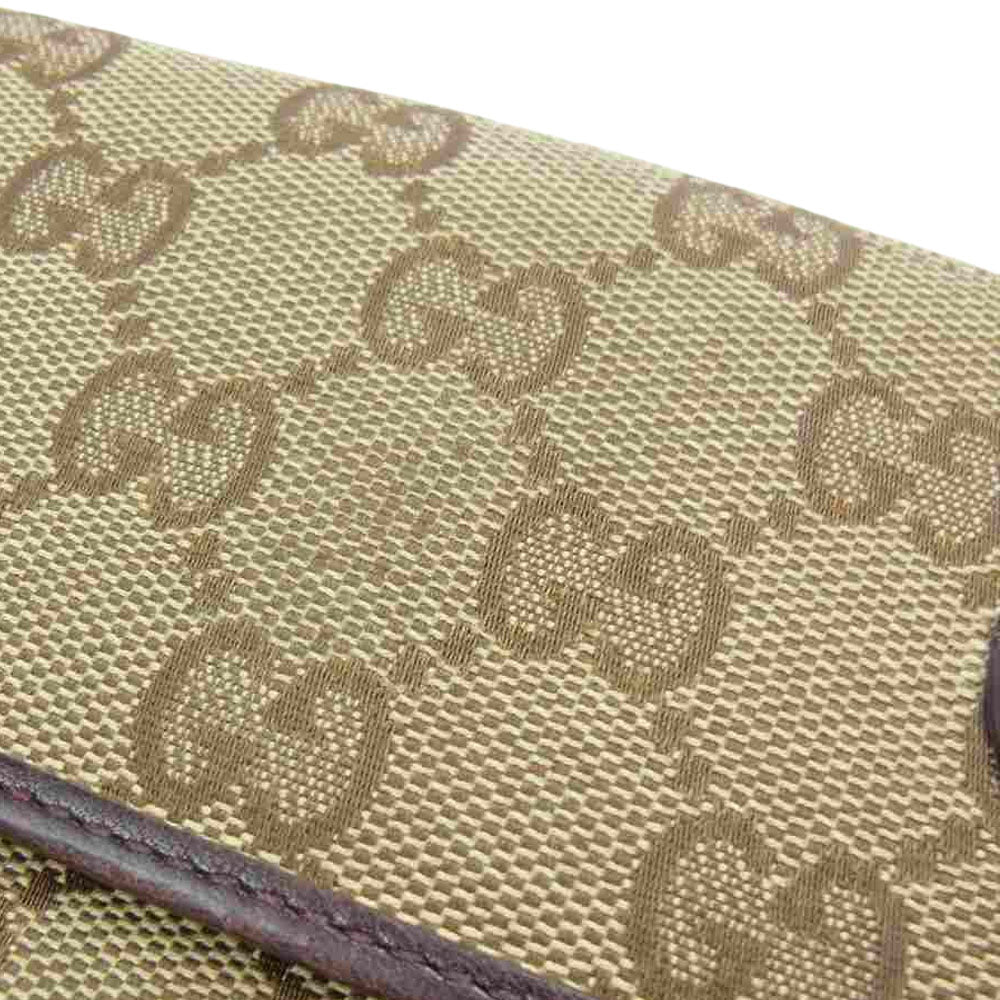 GUCCI グッチ 245723 GGキャンバス ラブリーハート ロングウォレット 長財布 ライトブラウン系【中古】