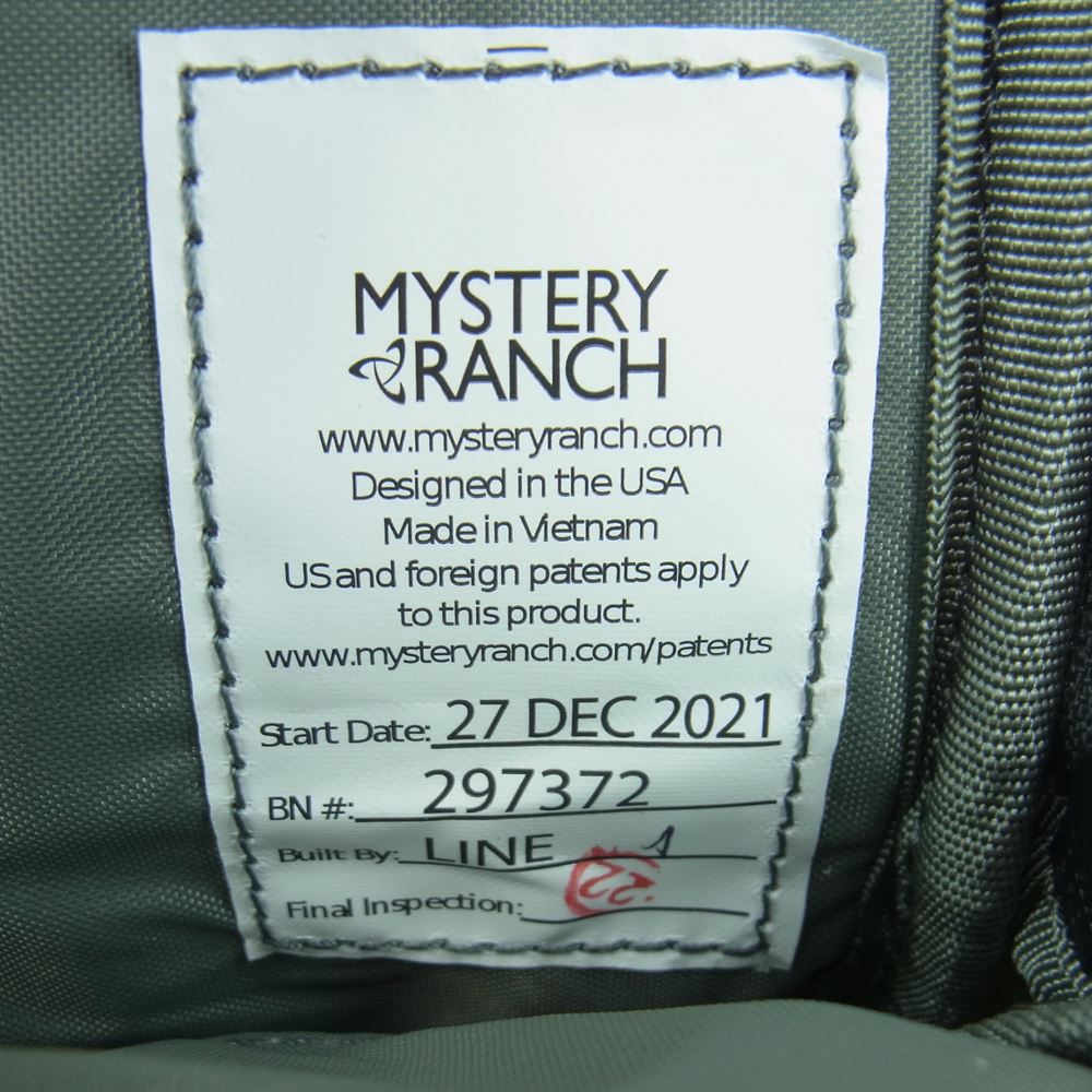MYSTERY RANCH ミステリーランチ Tech Holster ポーチ ベトナム製 カーキ系【新古品】【未使用】【中古】