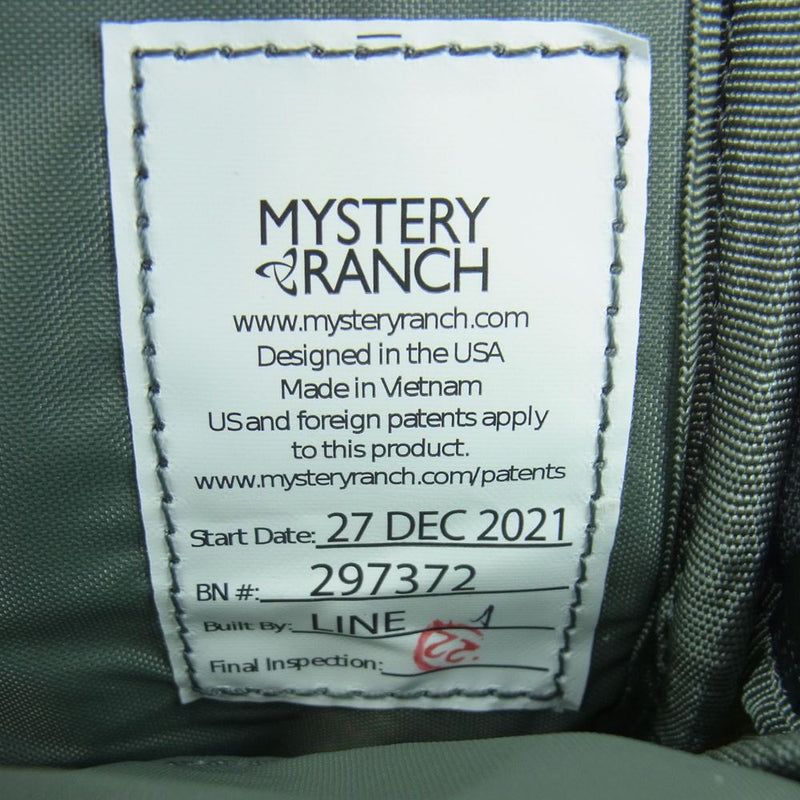 MYSTERY RANCH ミステリーランチ Tech Holster ポーチ ベトナム製 カーキ系【新古品】【未使用】【中古】