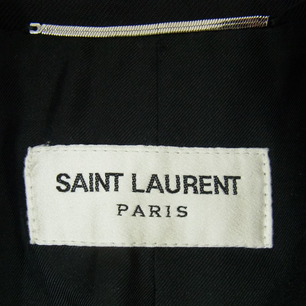 SAINT LAURENT サンローラン 20SS 510213 2B ノッチドラペル テーラード ジャケット ブラック系 46【中古】
