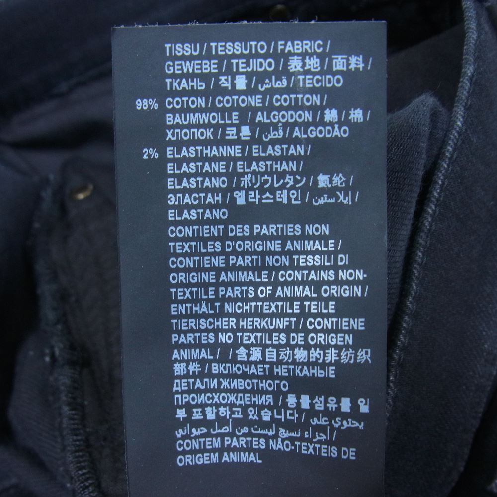 SAINT LAURENT サンローラン 638498 D02 M/SK-LW ブラック スキニー デニム パンツ ブラック系 29【中古】