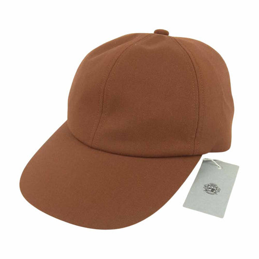 ドゥルカマラ 20SS D120-G109-P よそいき CAP-P サマー ウール ベースボール キャップ 帽子 ブラウン系 Red Brown F【新古品】【未使用】【中古】